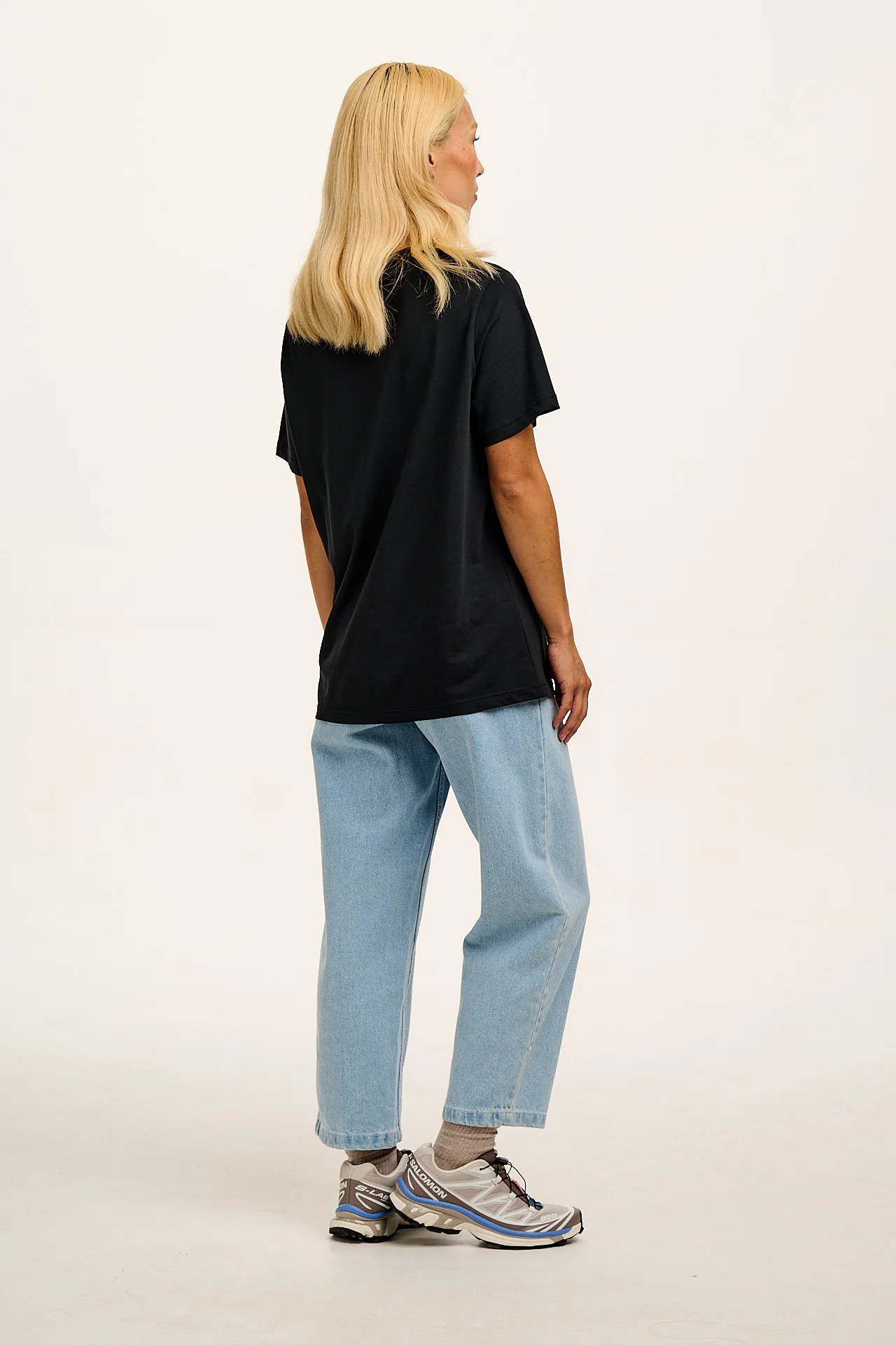 Denver - Cotton T-Shirt in Black - Image 5