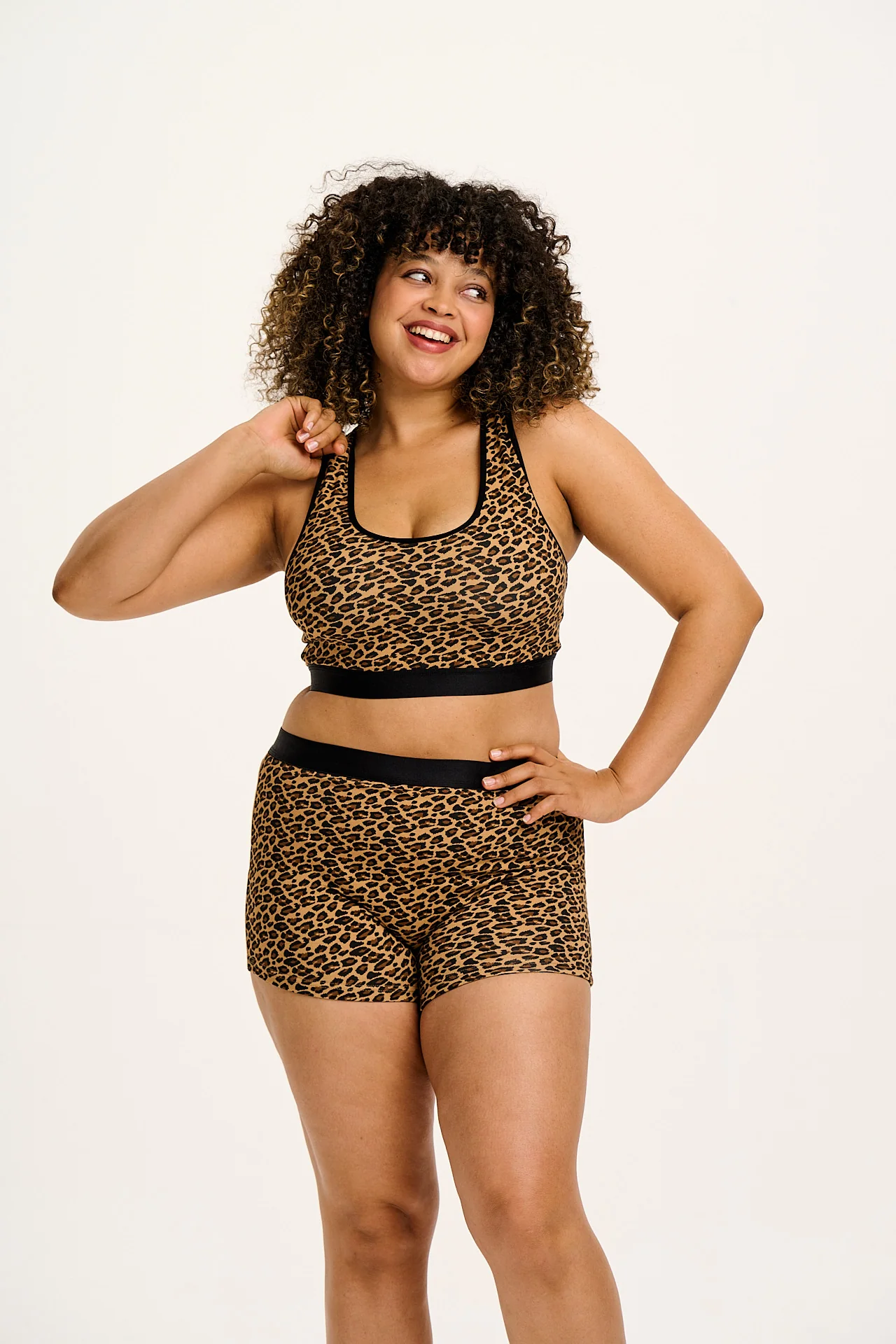 Joey - Cotton & Bamboo Boxer Shorts in Leopard Print - Image 5