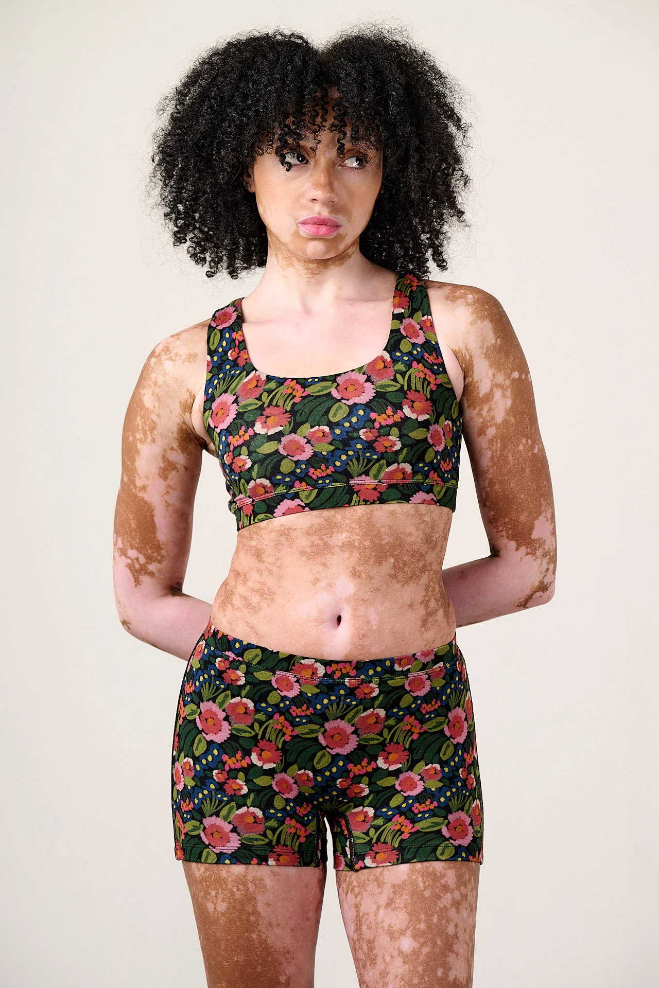 Kit - Viscose Boxer Shorts in Black Marie Print - Image 3