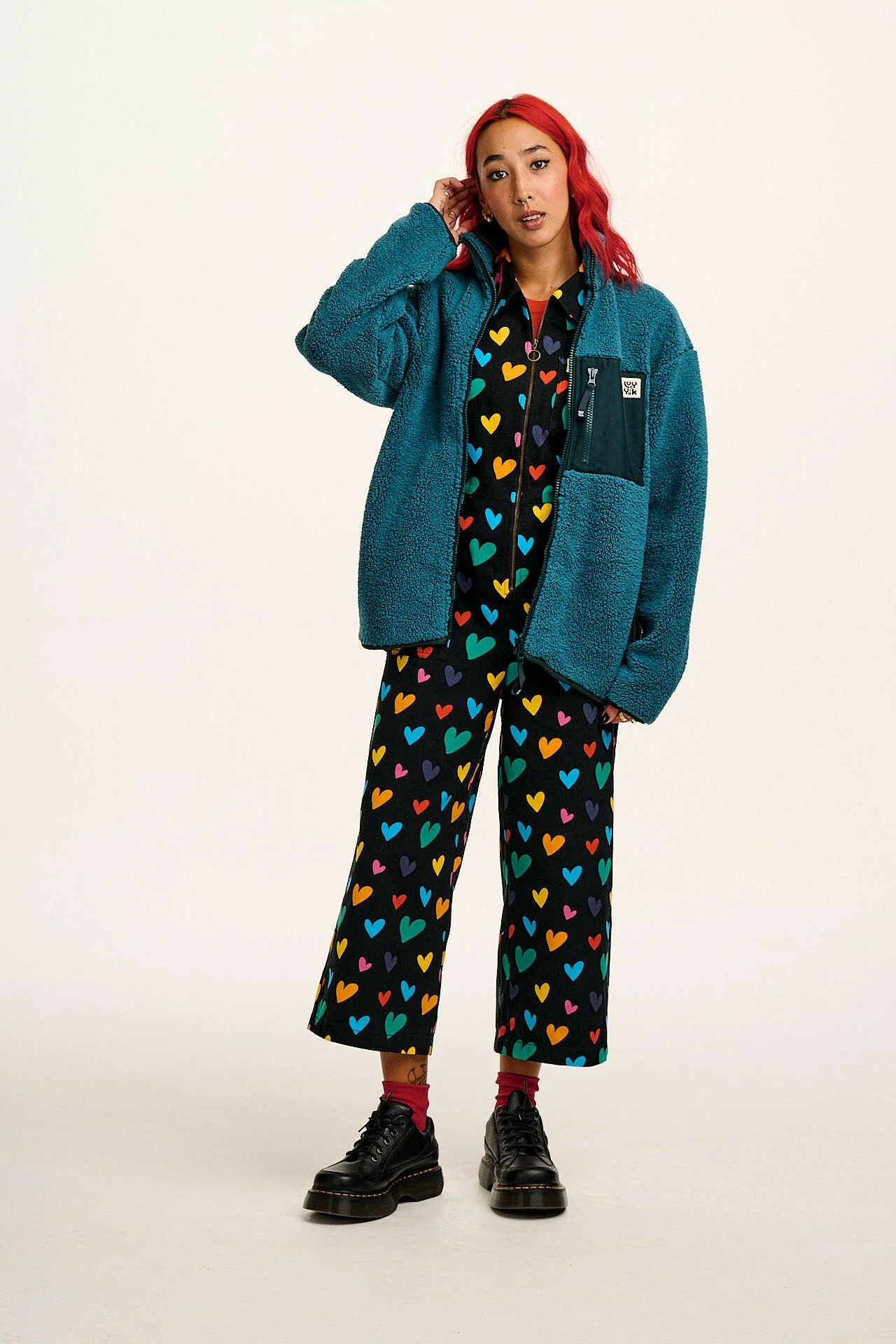Ragan - Cotton Jumpsuit in Multi Cupid Print - Image 10
