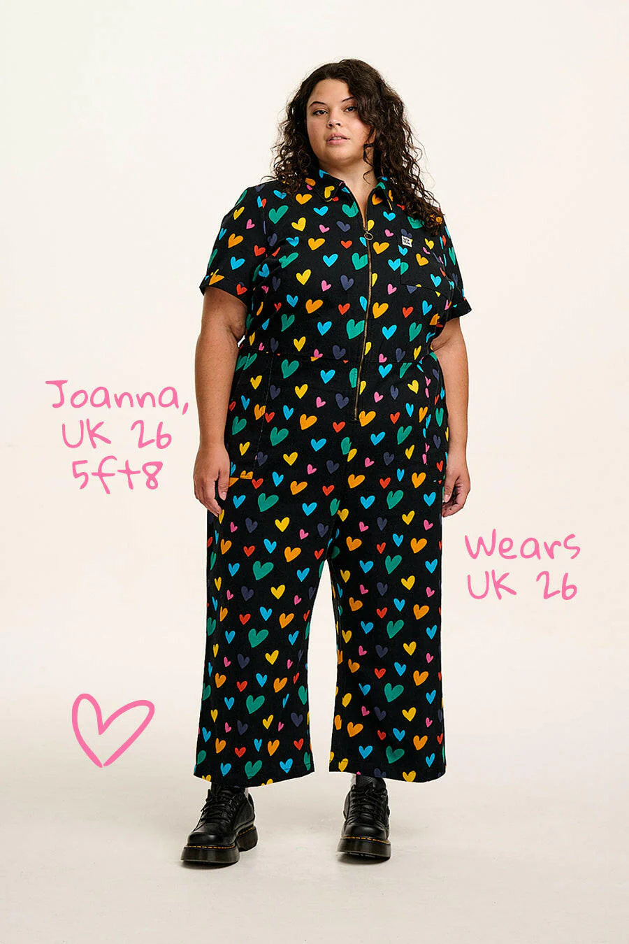 Ragan - Cotton Jumpsuit in Multi Cupid Print - Image 3