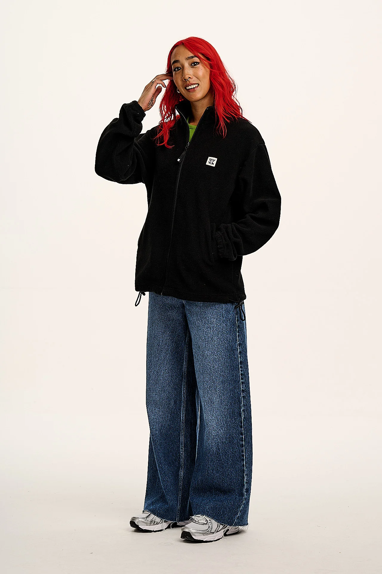 Nicks - Full Zip Polar Fleece in Black - Image 4